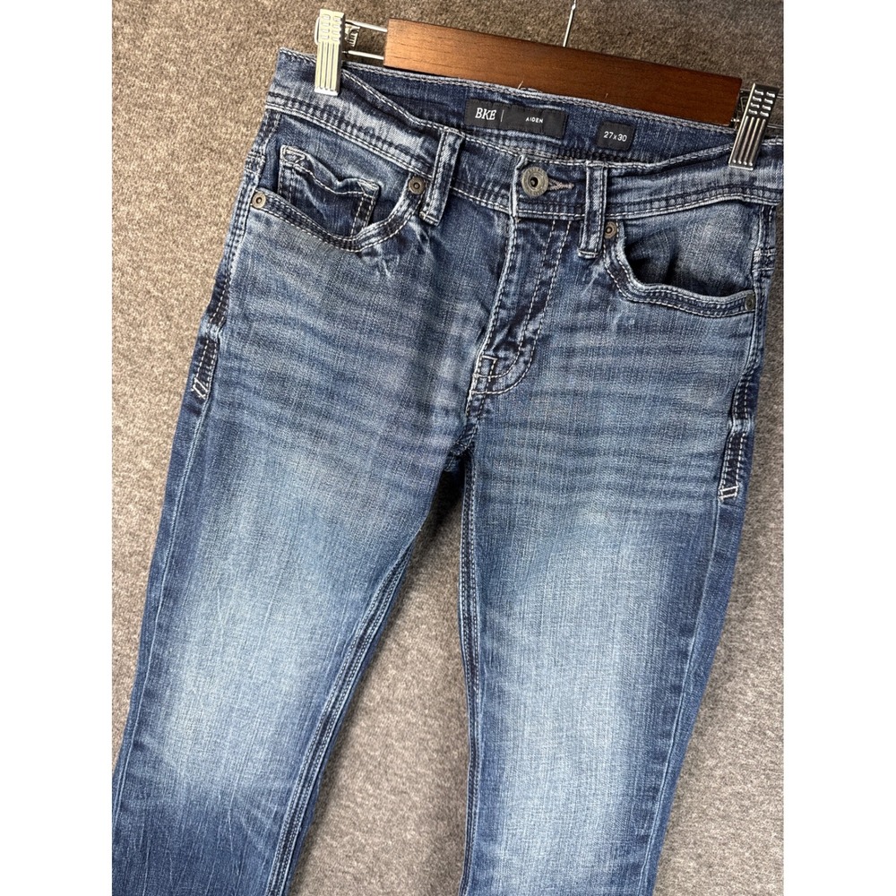 BKE Aiden Boot Stretch Straight Leg Medium Wash Denim‎ Jeans Mens 27x30 FNP21210